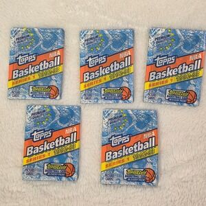 1992-93 Topps NBA Ser 1 5 Sealed Packs Gold Card Chase Lot